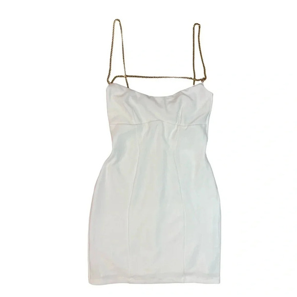 Revolve Nookie Lexi Chain Mini Dress NWT | White | Size XS - Picture 3 of 7